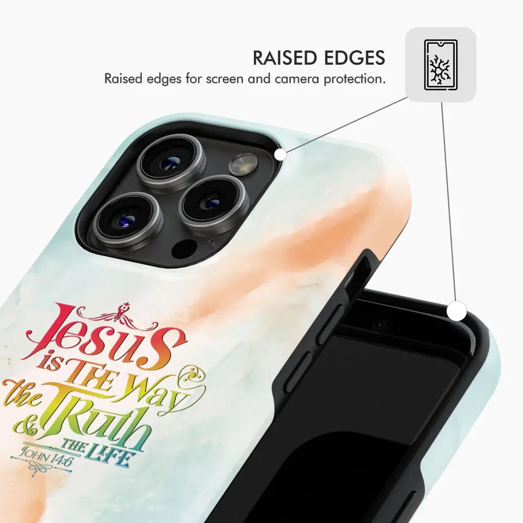 Jesus is the way truth and life John 14:6 phone case