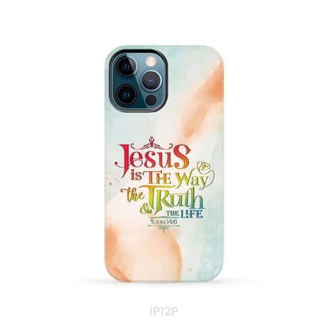 Jesus is the way the truth and the life John 14:6 phone case iPhone 12 Pro / Tough Case