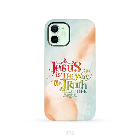 Jesus is the way the truth and the life John 14:6 phone case iPhone 12 / Tough Case