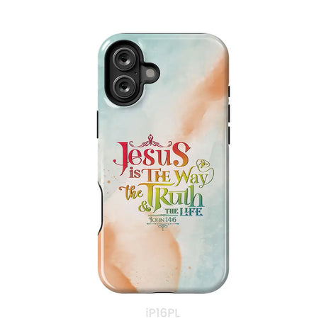 Jesus is the way the truth and the life John 14:6 phone case iPhone 16 Plus / Tough Case