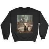 Jesus Lamb of God Running After Sweatshirt Black / S