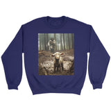 Jesus Lamb of God Running After Sweatshirt Purple / S