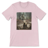 Jesus Lamb Of God Jesus Running After Lamb T-shirt Pink / S