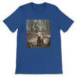 Jesus Lamb Of God Jesus Running After Lamb T-shirt True Royal / S