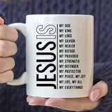 Jesus my Lord my God my all Christian coffee mug