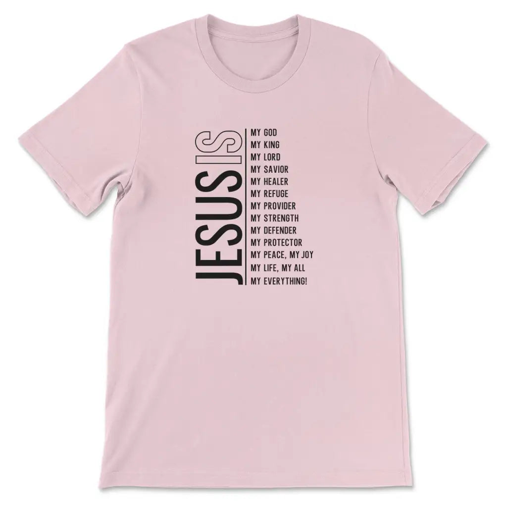 Jesus Is My Lord My God My King My All Christian T Shirt Jesus Shirts Pink S