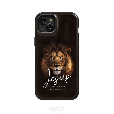 Jesus name above all names Christian phone case iPhone 15 Plus / Tough