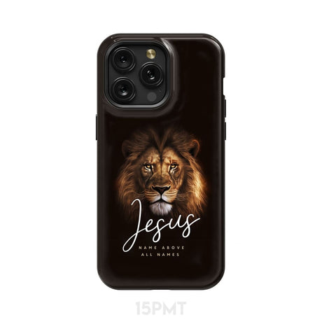 Jesus name above all names Christian phone case iPhone 15 Pro Max / Tough