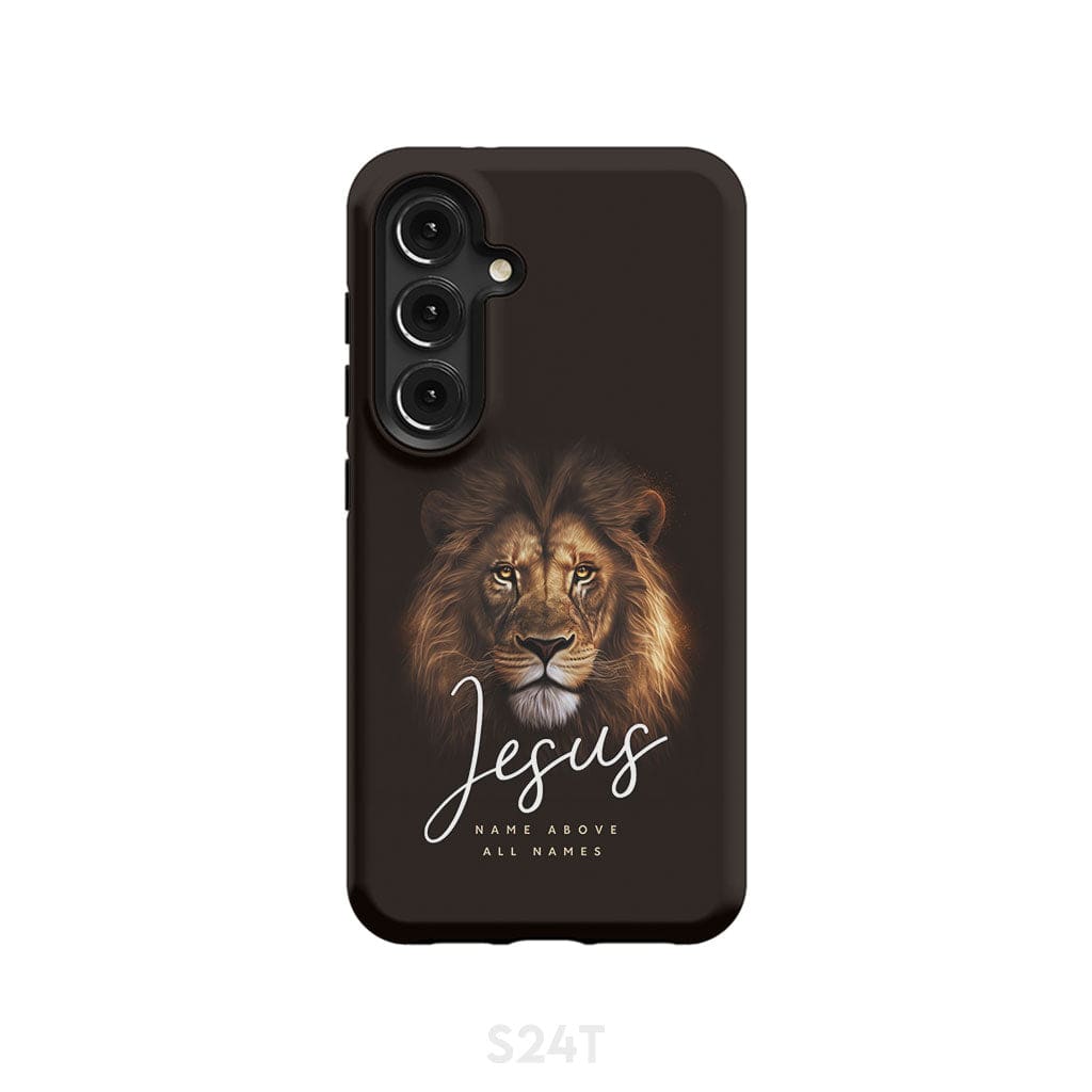 Jesus name above all names Christian phone case Samsung Galaxy S24 / Tough