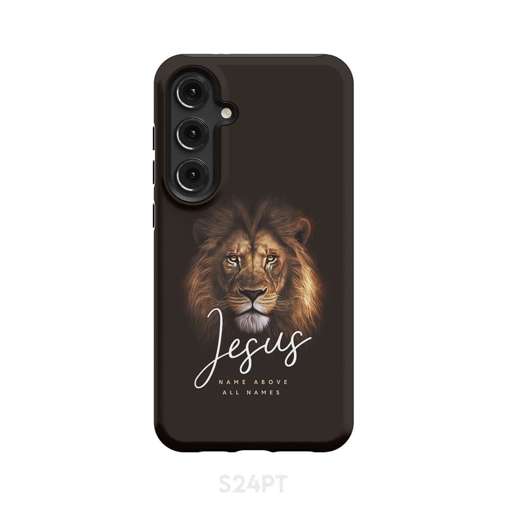 Jesus name above all names Christian phone case Samsung Galaxy S24 Plus / Tough