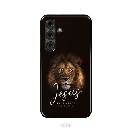 Jesus name above all names Christian phone case Samsung Galaxy S25 Plus / Tough Case