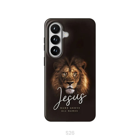 Jesus name above all names Christian phone case Samsung Galaxy S26 / Tough Case