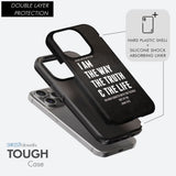 Jesus phone cases: I am the way truth and life John 14:6 Bible verse case