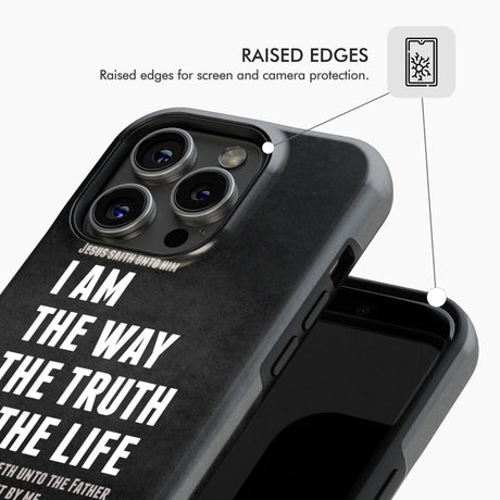 Jesus phone cases: I am the way truth and life John 14:6 Bible verse case