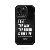 Jesus phone cases: I am the way truth and life John 14:6 Bible verse case iPhone 15 Pro Max / Tough