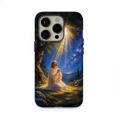 Jesus Praying At Gethsemane Matthew 26:39 Christian Phone Case