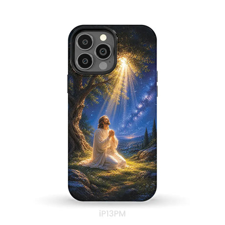 Jesus Praying At Gethsemane Matthew 26:39 Christian Phone Case iPhone 13 Pro Max / Tough Case