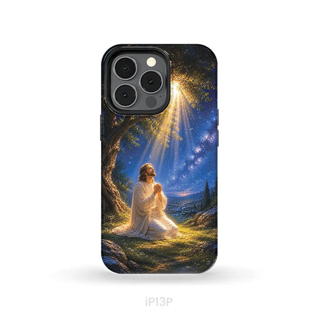 Jesus Praying At Gethsemane Matthew 26:39 Christian Phone Case iPhone 13 Pro / Tough Case