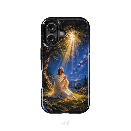 Jesus Praying At Gethsemane Matthew 26:39 Christian Phone Case iPhone 16 / Tough Case