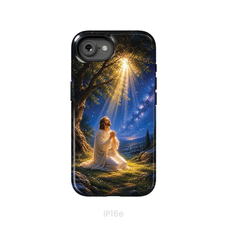 Jesus Praying At Gethsemane Matthew 26:39 Christian Phone Case iPhone 16e / Tough Case