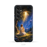 Jesus Praying At Gethsemane Matthew 26:39 Christian Phone Case Samsung Galaxy S24 Plus / Tough Case