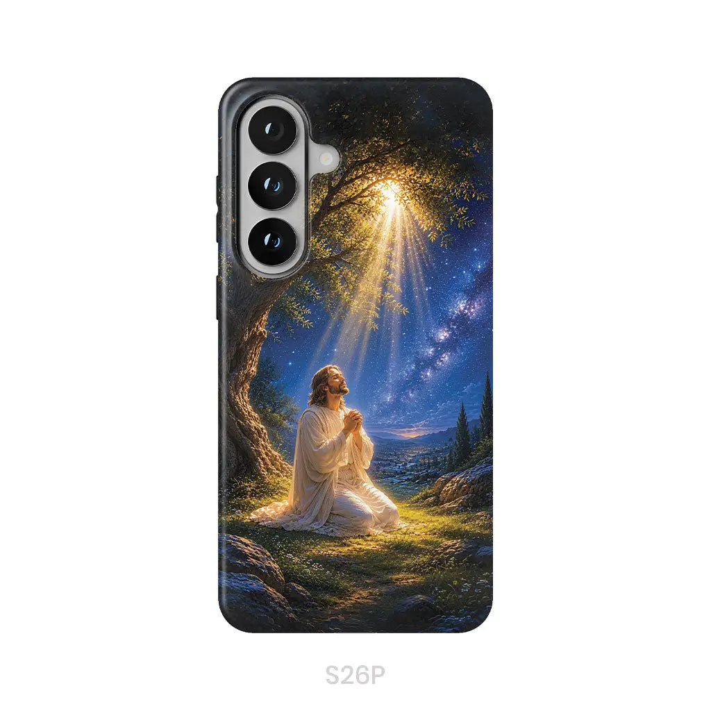 Jesus Praying At Gethsemane Matthew 26:39 Christian Phone Case Samsung Galaxy S26 Plus / Tough Case