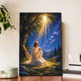 Jesus Praying At Gethsemane – Matthew 26:39 Christian Wall Art Canvas