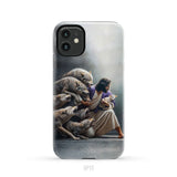 Jesus Protects The Lamb From Wolves Phone Case iPhone 11 / Tough Case