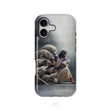 Jesus Protects The Lamb From Wolves Phone Case iPhone 17 / Tough Case