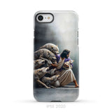 Jesus Protects The Lamb From Wolves Phone Case iPhone SE 2020 / Tough Case