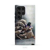 Jesus Protects The Lamb From Wolves Phone Case Samsung Galaxy S24 Ultra / Tough Case
