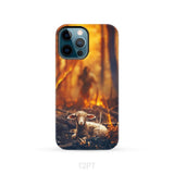 Jesus Rescues Lamb in the Fire Phone Case iPhone 12 Pro / Tough
