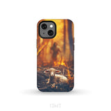 Jesus Rescues Lamb in the Fire Phone Case iPhone 13 Mini / Tough