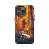 Jesus Rescues Lamb in the Fire Phone Case iPhone 14 Pro Max / Tough