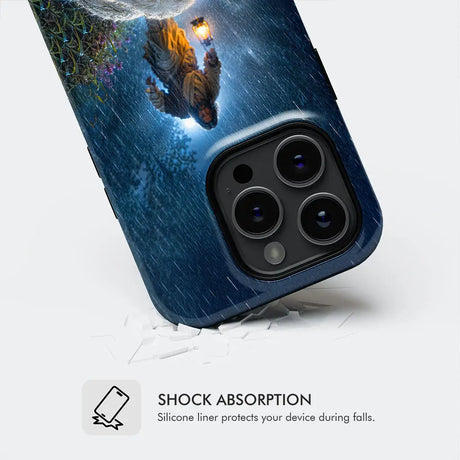 Jesus Rescues the Lost Lamb in the Storm - Christian Phone Case