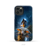 Jesus Rescues the Lost Lamb in the Storm - Christian Phone Case iPhone 11 Pro / Tough Case
