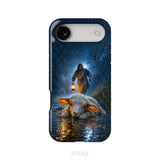 Jesus Rescues the Lost Lamb in the Storm - Christian Phone Case iPhone 17 Air / Tough Case