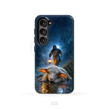 Jesus Rescues the Lost Lamb in the Storm - Christian Phone Case Samsung Galaxy S23 (Not for S23 FE) / Tough Case