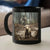 Jesus Running After a Lost Lamb Jesus and Lamb Picture Coffee Mug (Without Text) Black / 11 oz