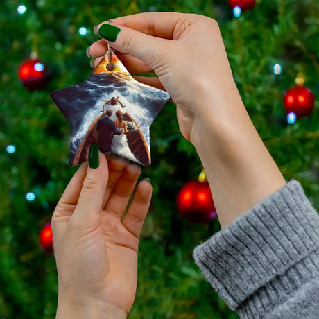 Heartfelt Christian ornament symbolizing faith, love, and unity in marriage under Christ’s guidance.