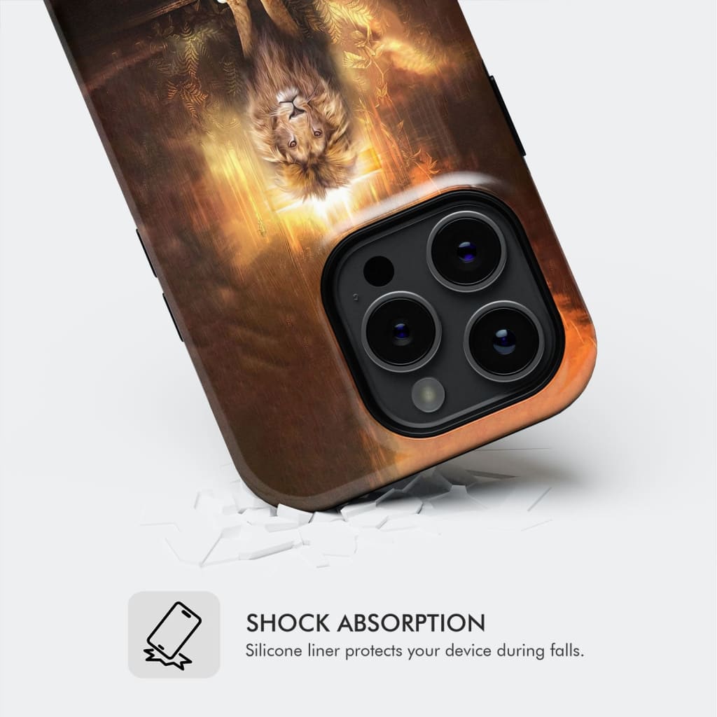 Jesus the lion lamb phone case