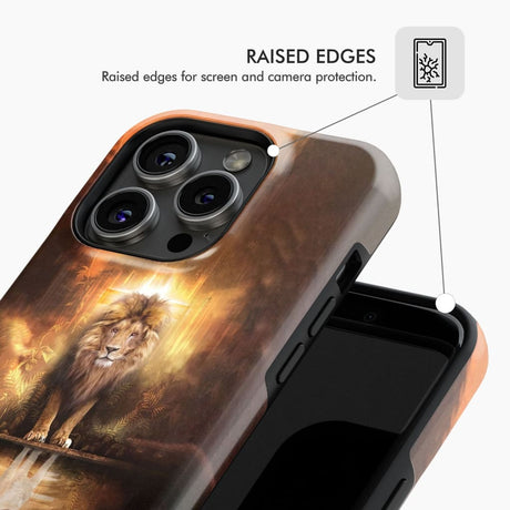 Jesus the lion lamb phone case