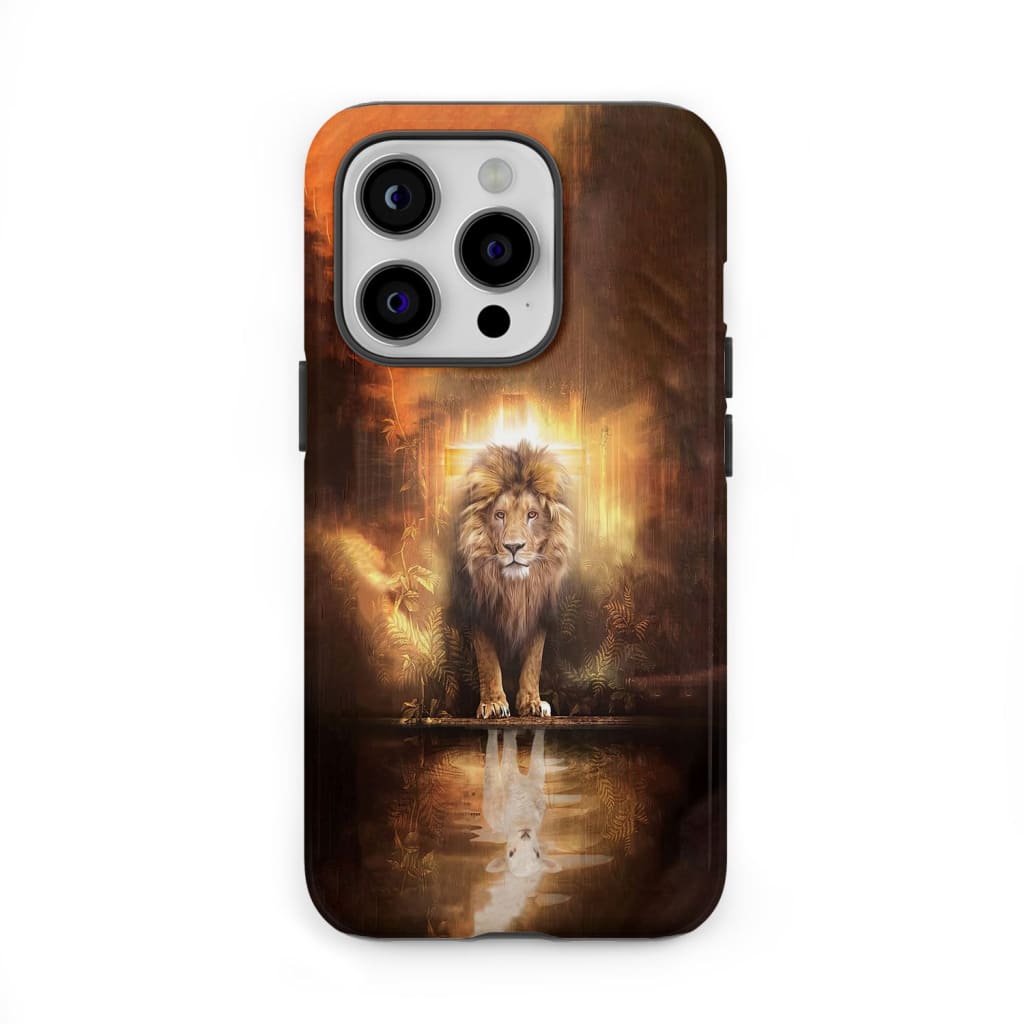 Jesus the lion lamb phone case