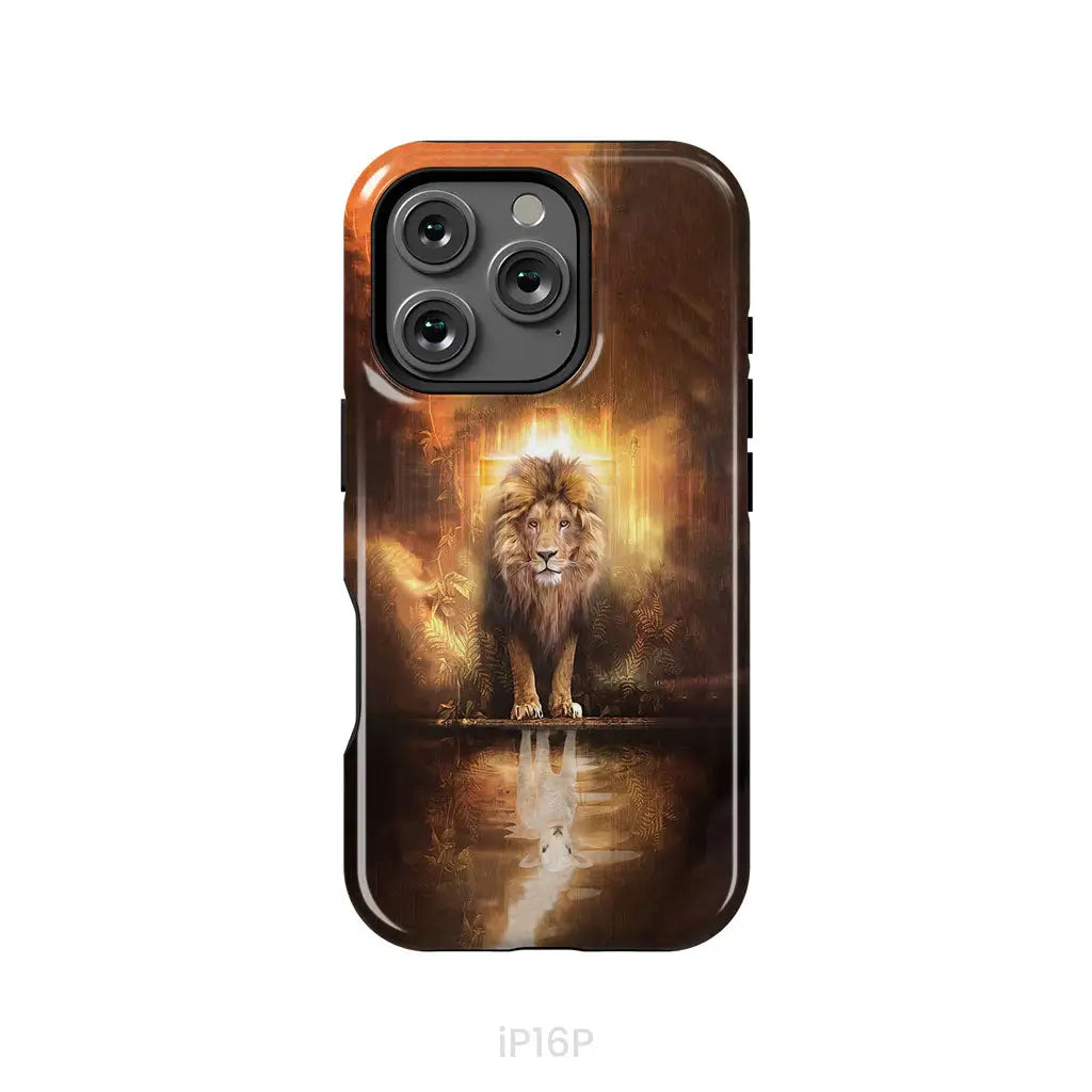 Jesus the lion the lamb phone case Lion and lamb phone case iPhone 16 Pro / Tough Case