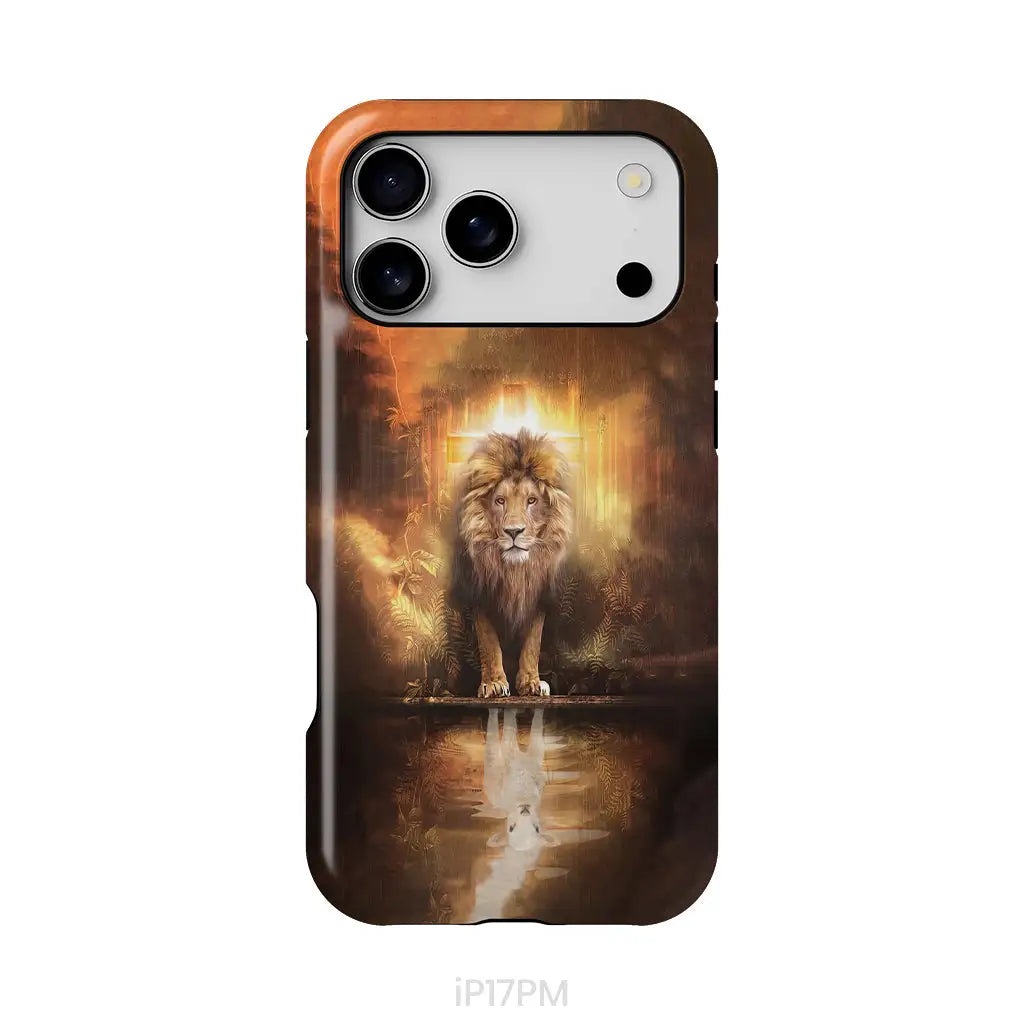 Jesus the lion the lamb phone case Lion and lamb phone case iPhone 17 Pro Max / Tough Case