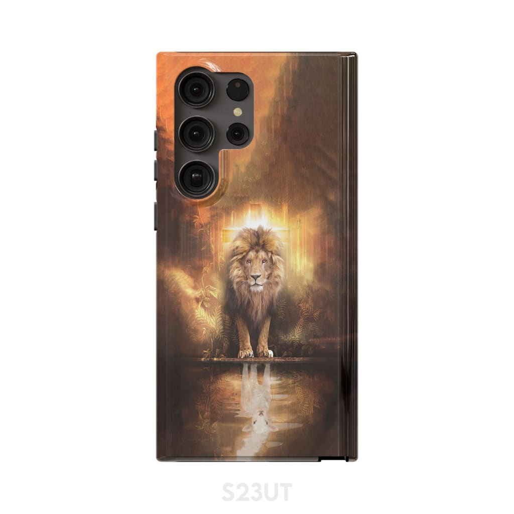 Jesus the lion lamb phone case and Samsung Galaxy S23 Ultra / Tough