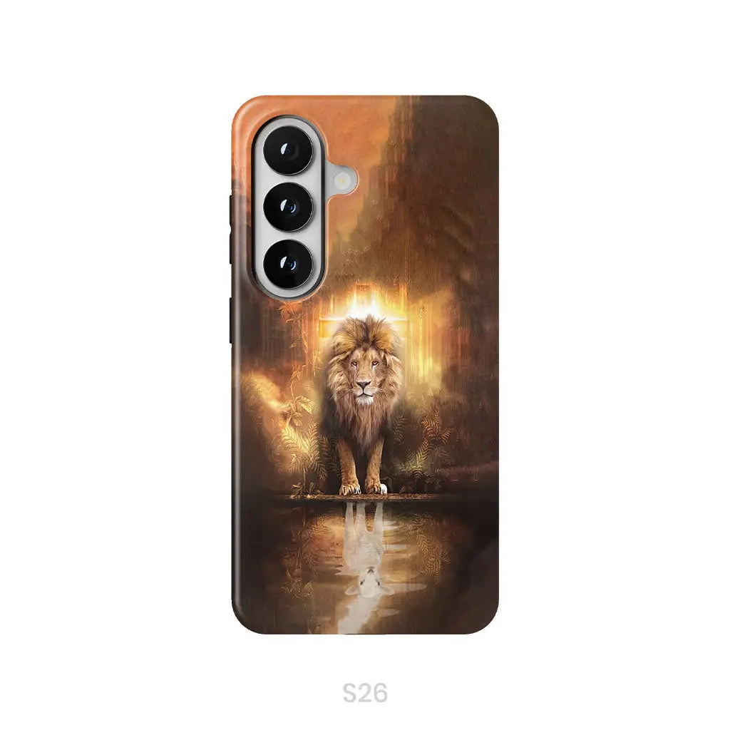 Jesus the lion the lamb phone case Lion and lamb phone case Samsung Galaxy S26 / Tough Case