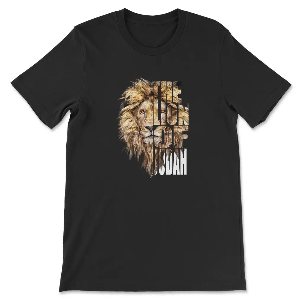 Jesus the Lion of Judah Christian t-shirt Black / S