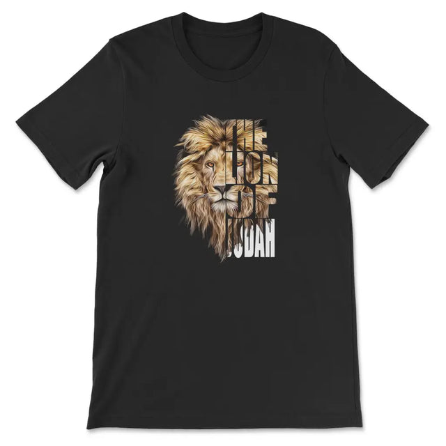 Jesus the Lion of Judah Christian t-shirt Black / S
