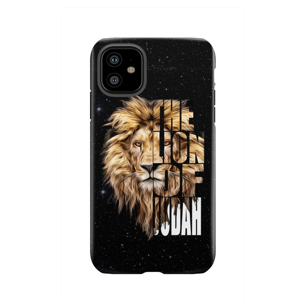 Jesus the Lion of Judah phone case - Christian cases iPhone 11 / Tough